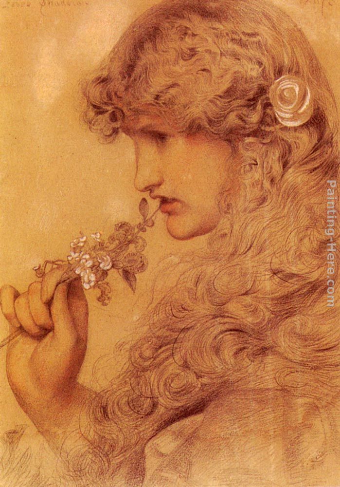 Love's Shadow painting - Anthony Frederick Sandys Love's Shadow art painting
